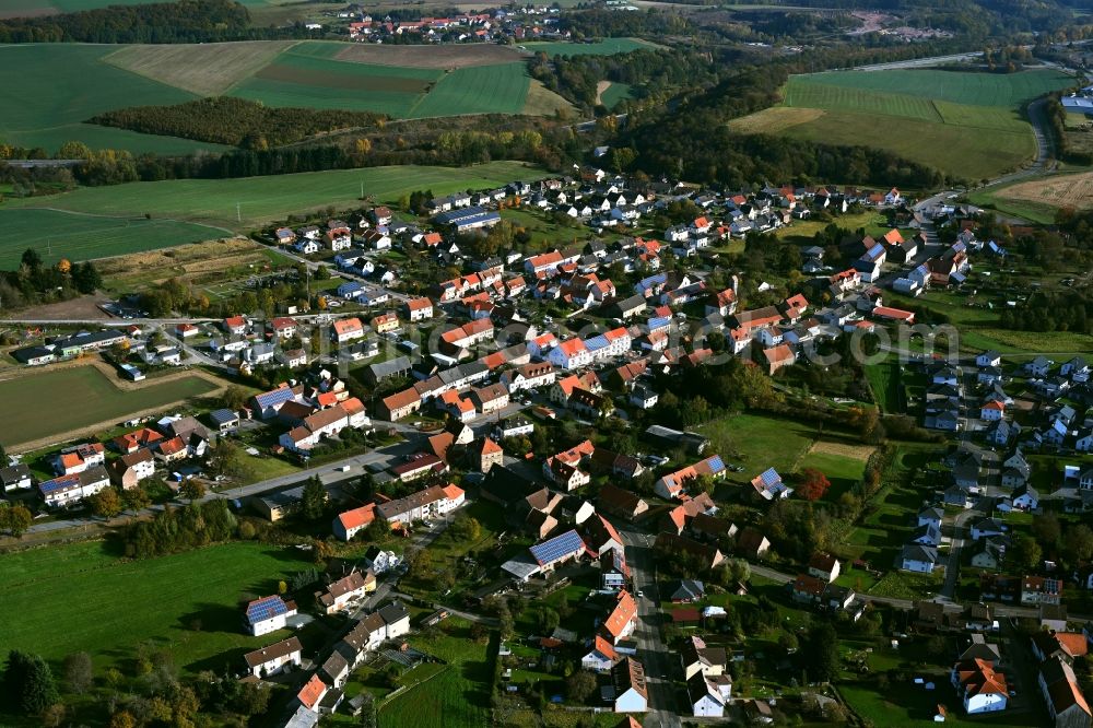 Aerial photograph Konken - City view on down town in Konken in the state Rhineland-Palatinate, Germany