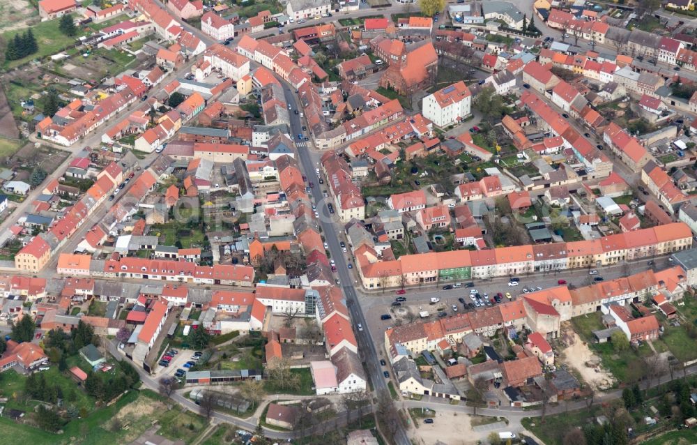 Aerial photograph Kremmen - City view of the city area of in Kremmen in the state Brandenburg