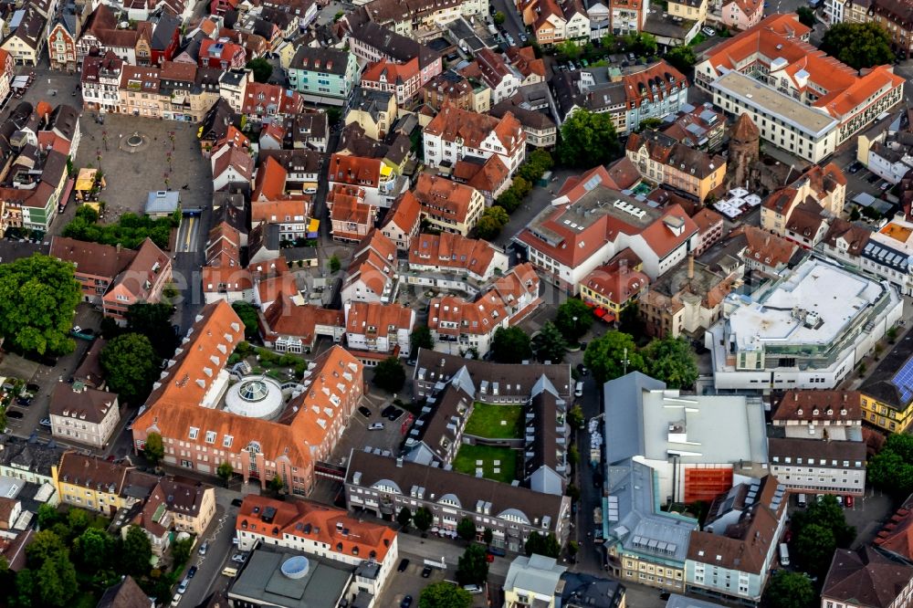 Aerial photograph Lahr/Schwarzwald - City view of the city area of in Lahr/Schwarzwald in the state Baden-Wurttemberg, Germany