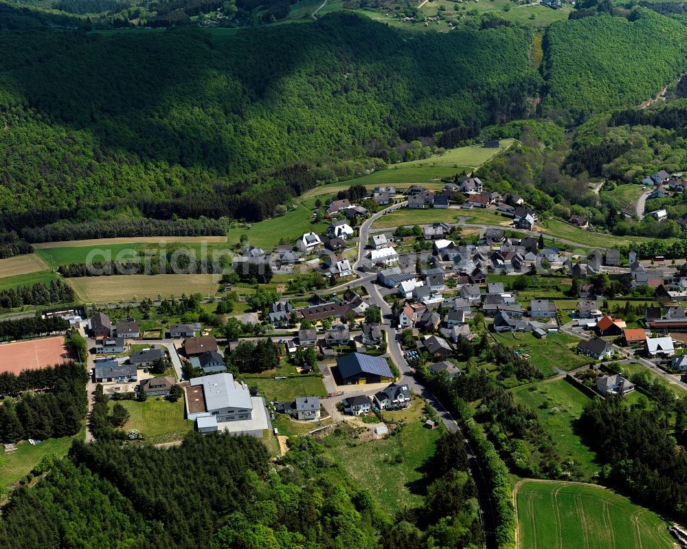 Aerial photograph Langenfeld - City view from the center of in Langenfeld in the state Rhineland-Palatinate