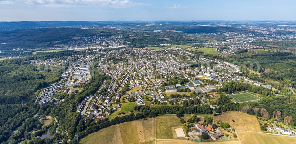 Lendringsen from the bird's eye view: City view on down town in Lendringsen in the state North Rhine-Westphalia, Germany