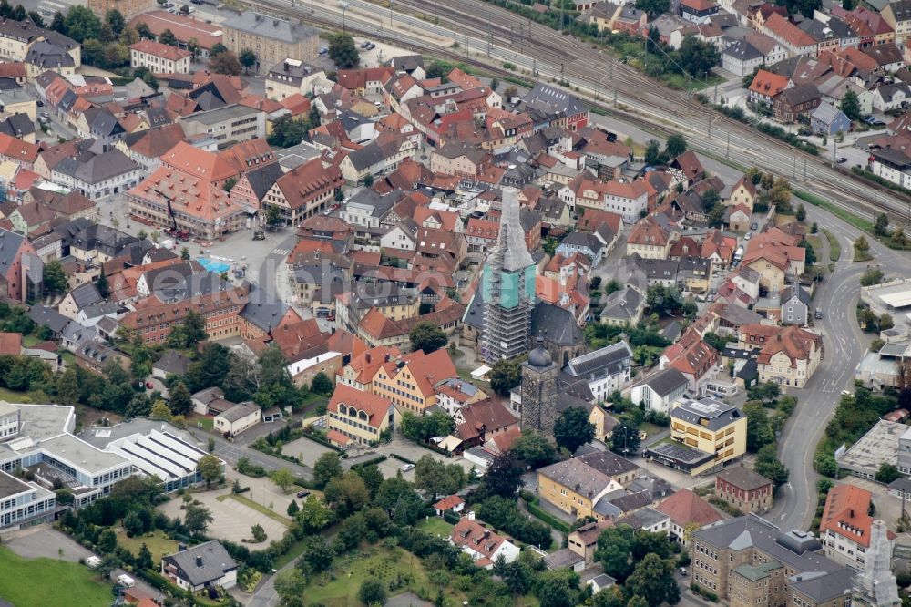 Lichtenfels from the bird's eye view: City view of the city area of in Lichtenfels in the state Bavaria