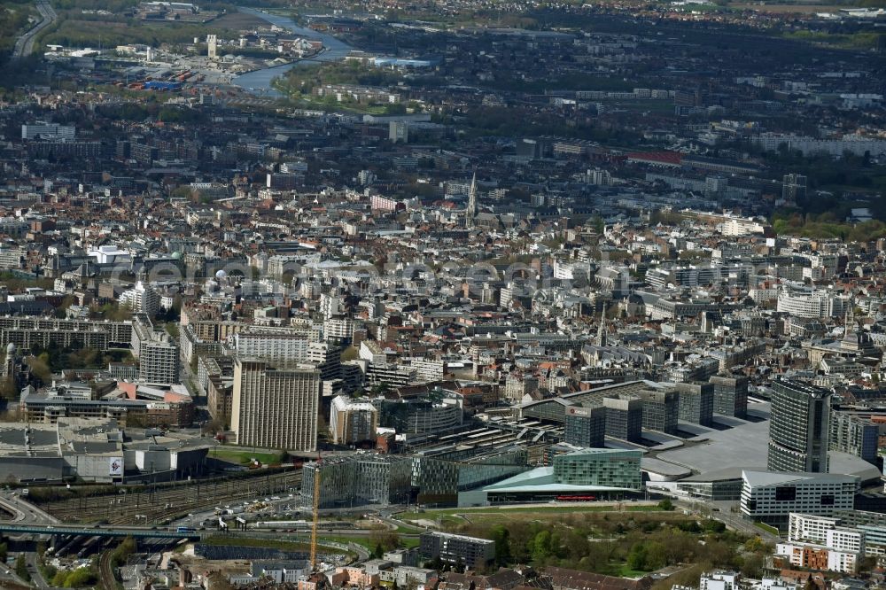 Aerial photograph Lille - City view of the city area of in Lille in Nord-Pas-de-Calais Picardy, France