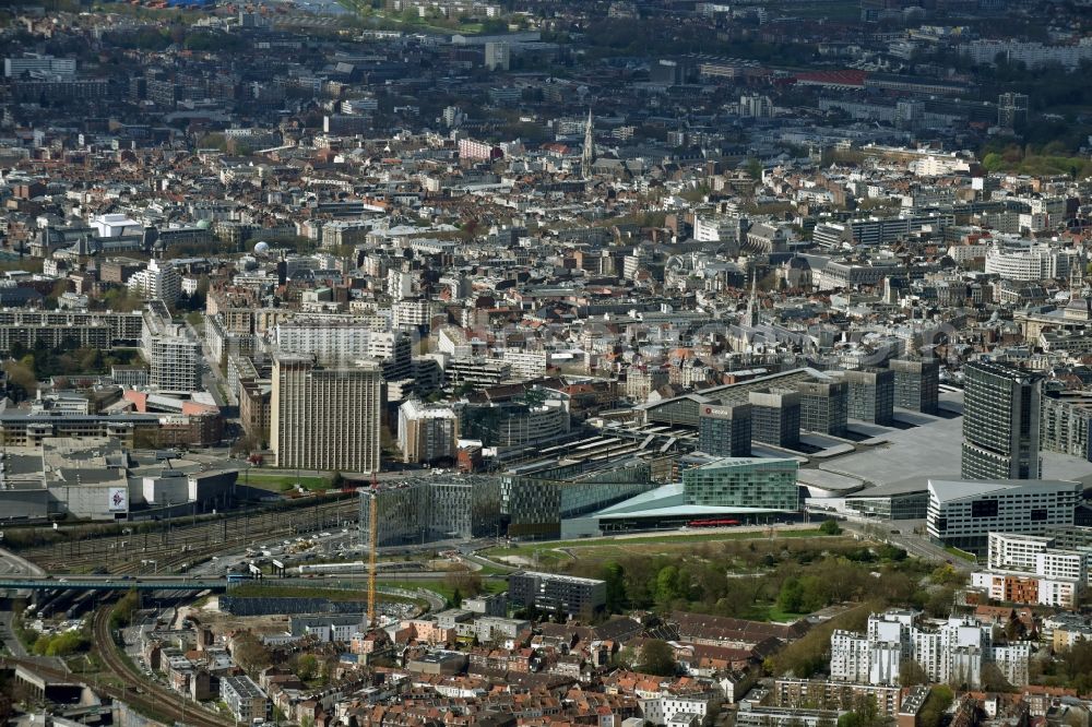 Lille from above - City view of the city area of in Lille in Nord-Pas-de-Calais Picardy, France