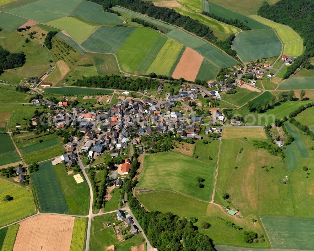 Limbach from above - Cityscape from the downtown area in Limbach in Rhineland-Palatinate