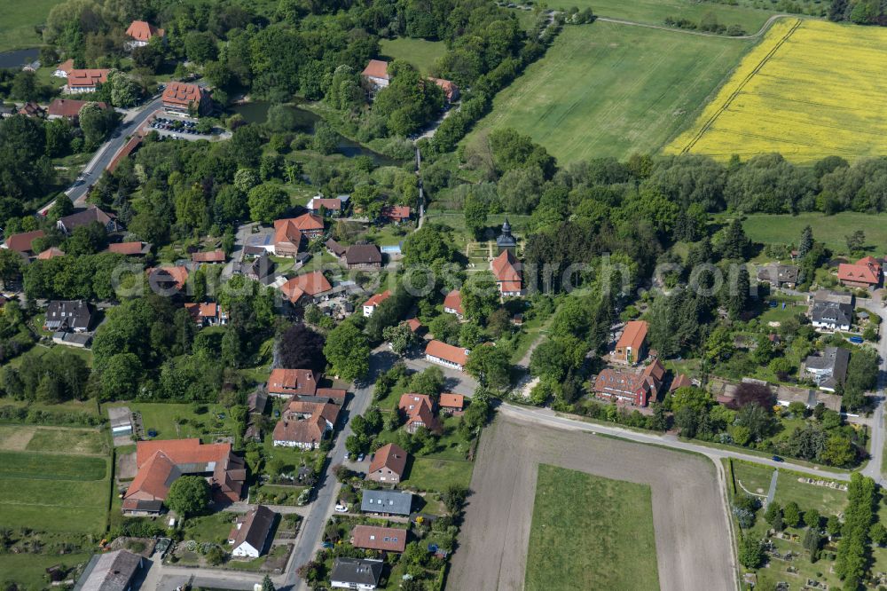 Aerial photograph Meinersen - City view on down town in Meinersen in the state Lower Saxony, Germany