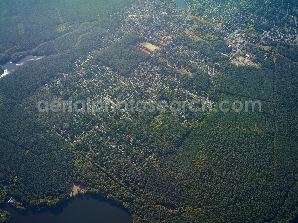 Berlin from above - City view of the inner-city area of Mueggelheim in Berlin in Germany