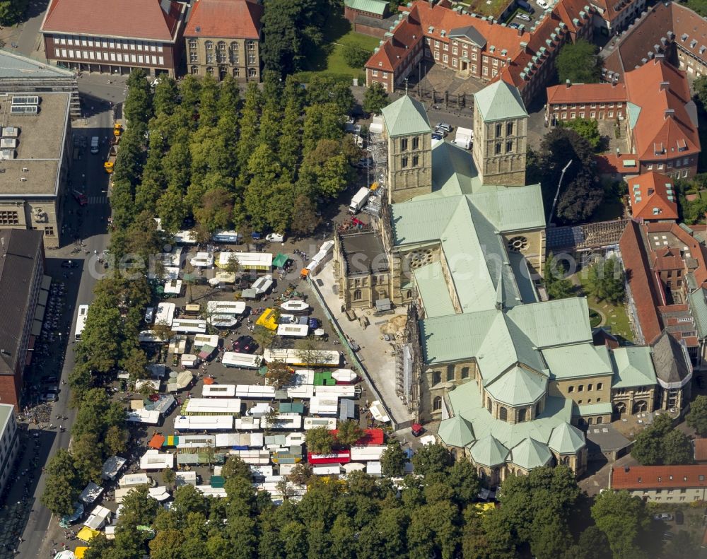 Aerial photograph Münster - Downtown of Münster in state North Rhine-Westphalia