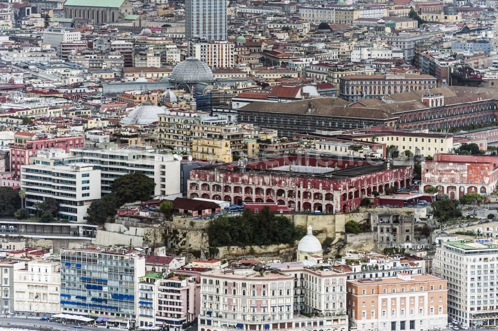 Neapel from the bird's eye view: City view from the center of in Naples in Italy