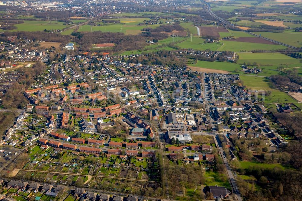 Aerial photograph Neukirchen - Cityscape of downtown area in Neukirchen in North Rhine-Westphalia