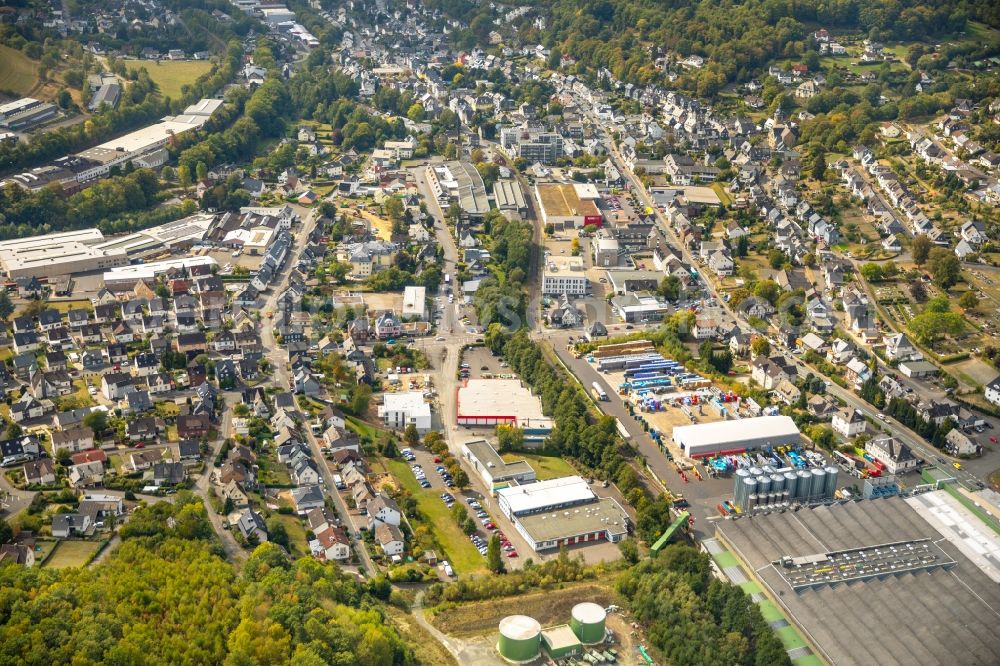 Aerial image Neunkirchen - City view of the city area of in Neunkirchen in the state North Rhine-Westphalia, Germany