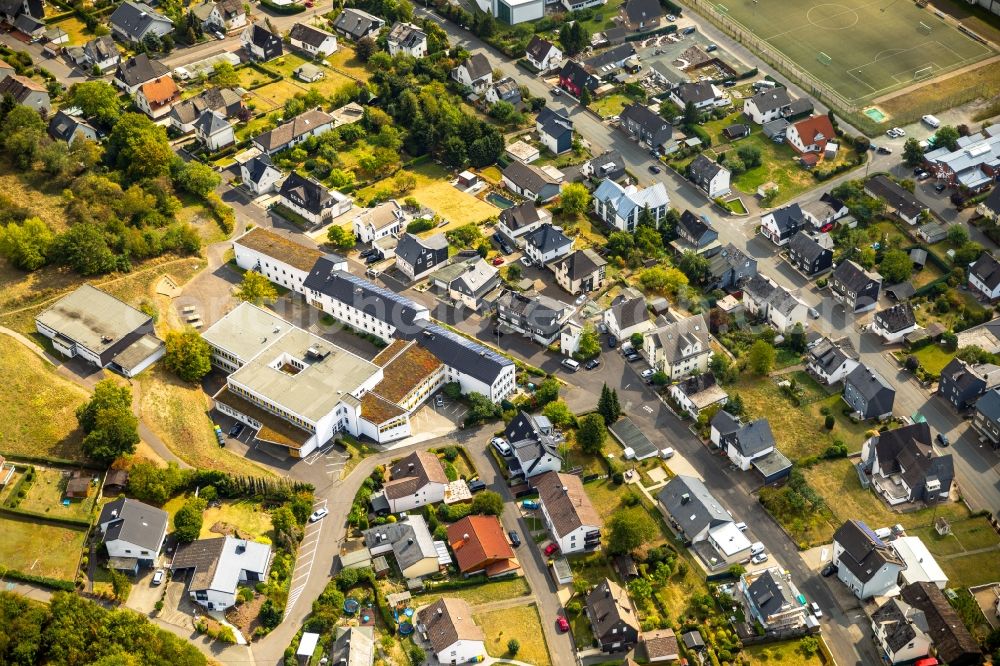 Neunkirchen from above - City view of the city area of in Neunkirchen in the state North Rhine-Westphalia, Germany