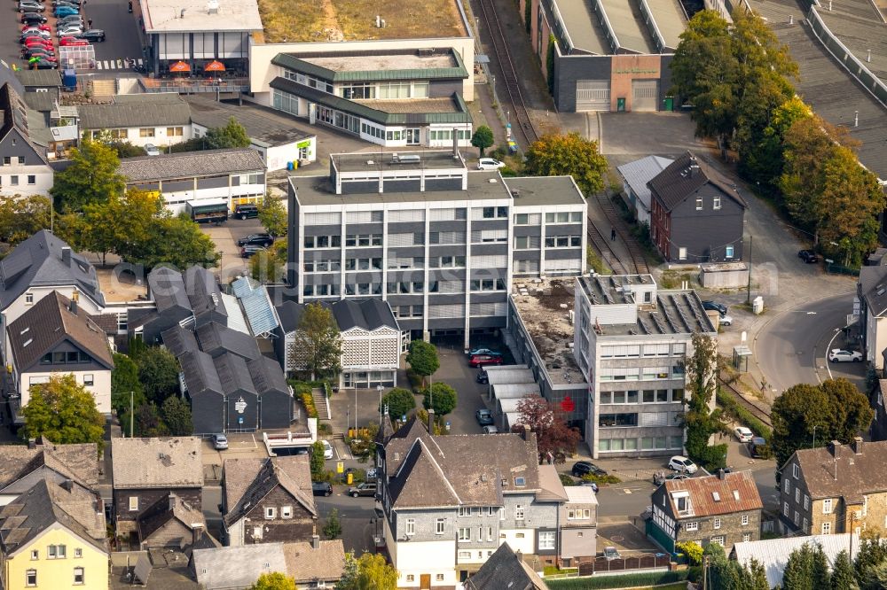 Neunkirchen from the bird's eye view: City view of the city area of in Neunkirchen in the state North Rhine-Westphalia, Germany