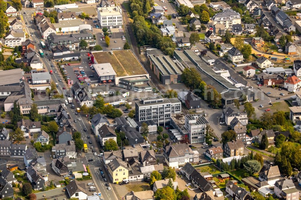 Aerial image Neunkirchen - City view of the city area of in Neunkirchen in the state North Rhine-Westphalia, Germany