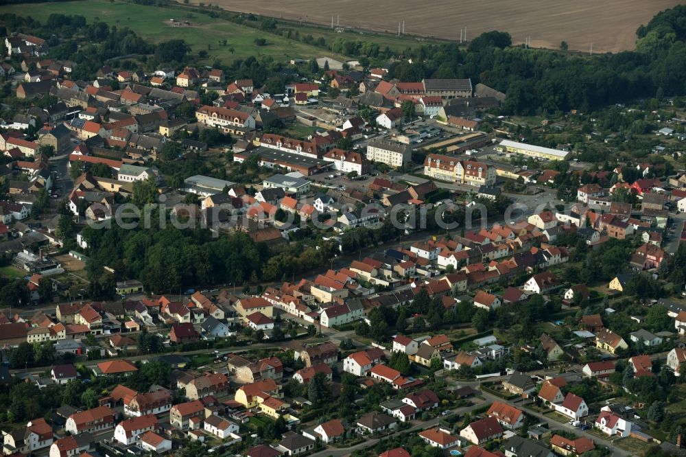 Aerial photograph Oberröblingen - City view of the city area of in Oberroeblingen in the state Saxony-Anhalt