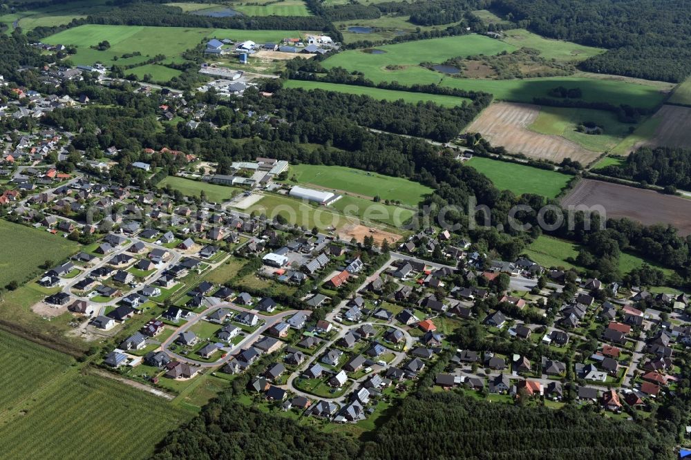 Aerial photograph Oeversee - City view of the city area of in Oeversee in the state Schleswig-Holstein