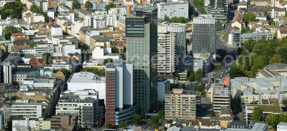 Aerial photograph Offenbach am Main - City view of the inner-city area of in Offenbach am Main in the state Hesse