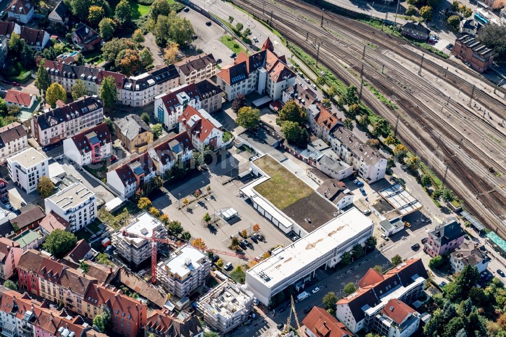 Aerial image Offenburg - City view of the city area of in Offenburg in the state Baden-Wuerttemberg, Germany