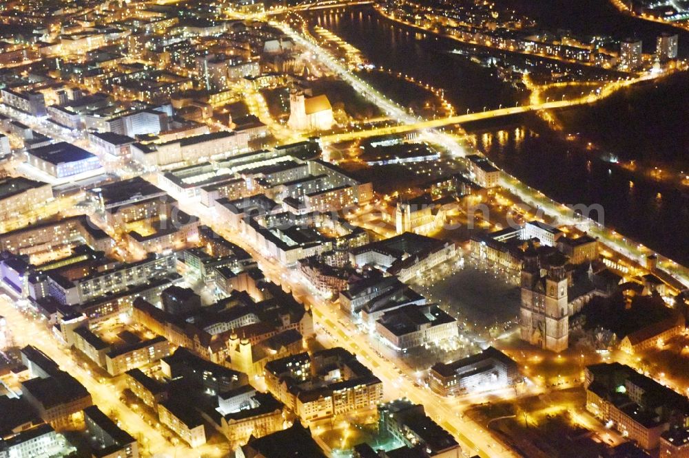 Aerial photograph Magdeburg - City view of the city area of in the district Altstadt in Magdeburg in the state Saxony-Anhalt