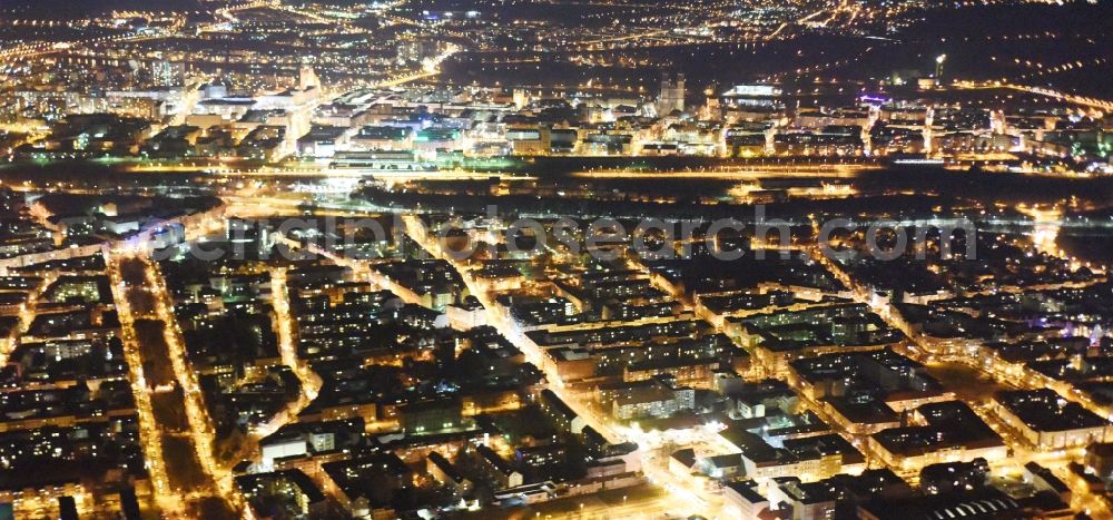 Magdeburg from above - City view of the city area of in the district Altstadt in Magdeburg in the state Saxony-Anhalt