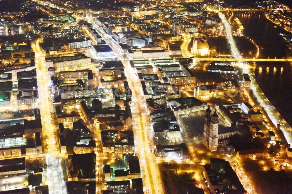 Aerial photograph Magdeburg - City view of the city area of in the district Altstadt in Magdeburg in the state Saxony-Anhalt