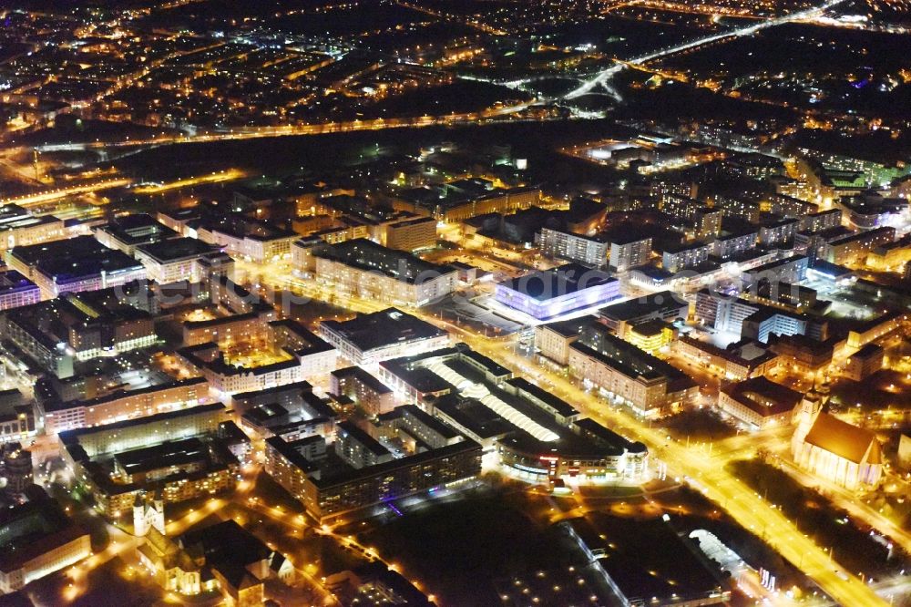 Magdeburg from the bird's eye view: City view of the city area of in the district Altstadt in Magdeburg in the state Saxony-Anhalt