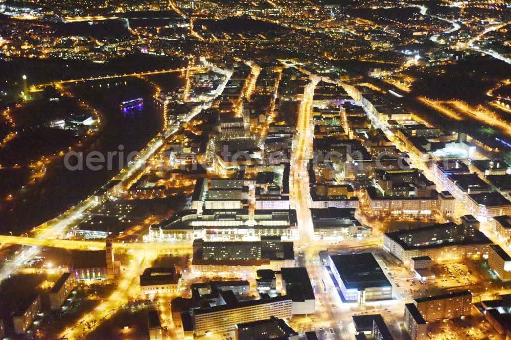 Magdeburg from above - City view of the city area of in the district Altstadt in Magdeburg in the state Saxony-Anhalt