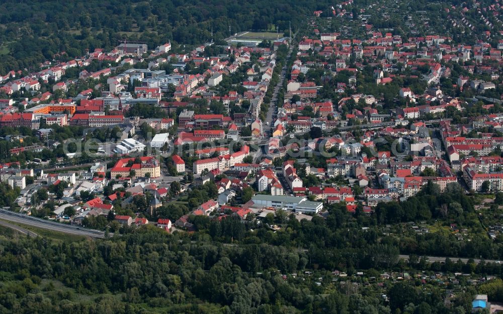 Potsdam from the bird's eye view: City view on down town in the district Babelsberg Nord in Potsdam in the state Brandenburg, Germany