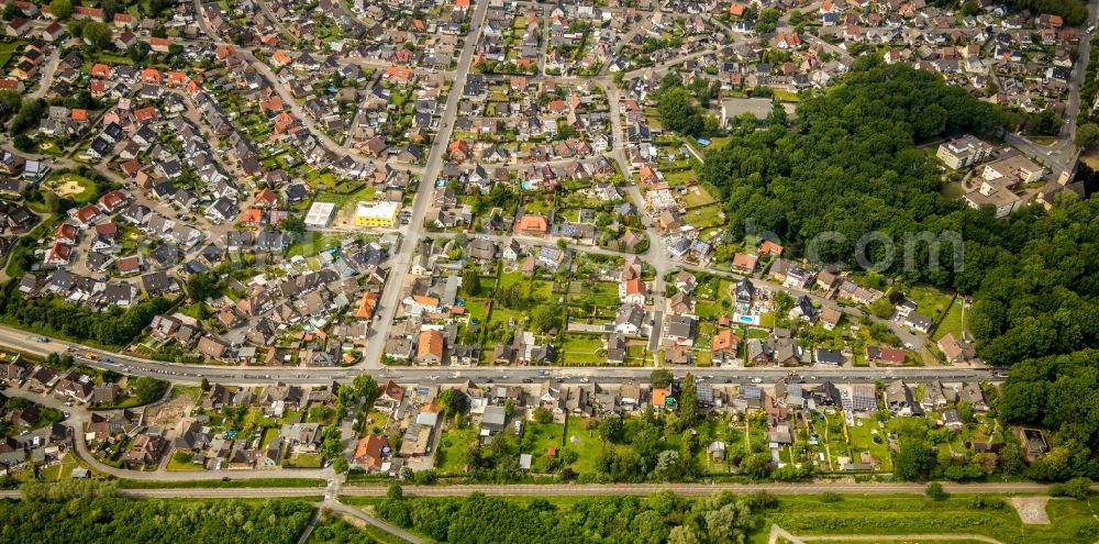 Hamm from the bird's eye view: City view on down town in the district Bockum-Hoevel in Hamm in the state North Rhine-Westphalia, Germany