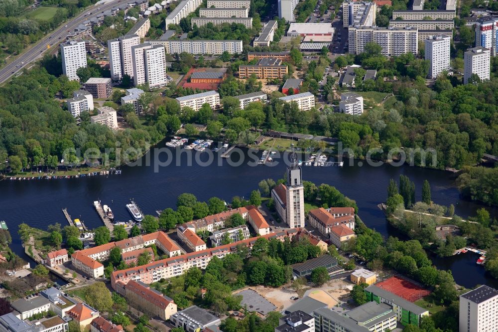 Potsdam from above - City view on down town in the district Brandenburger Vorstadt in Potsdam in the state Brandenburg, Germany