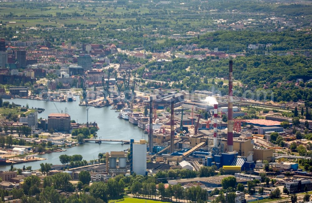 Gdansk - Danzig from above - City view of the city area of in the district Letnica in Gdansk - Danzig in Pomorskie, Poland