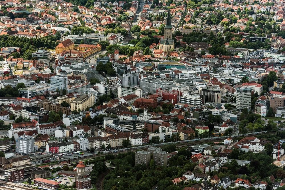 Aerial photograph Osnabrück - City view of the city area of in Osnabrueck in the state Lower Saxony, Germany