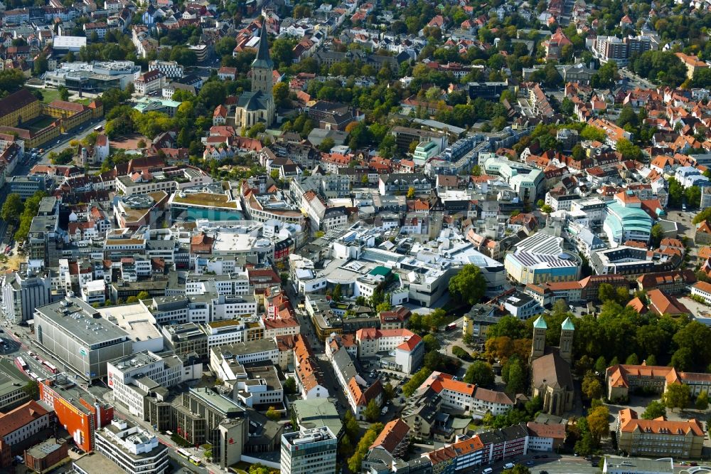 Aerial image Osnabrück - City view of the city area of in Osnabrueck in the state Lower Saxony, Germany