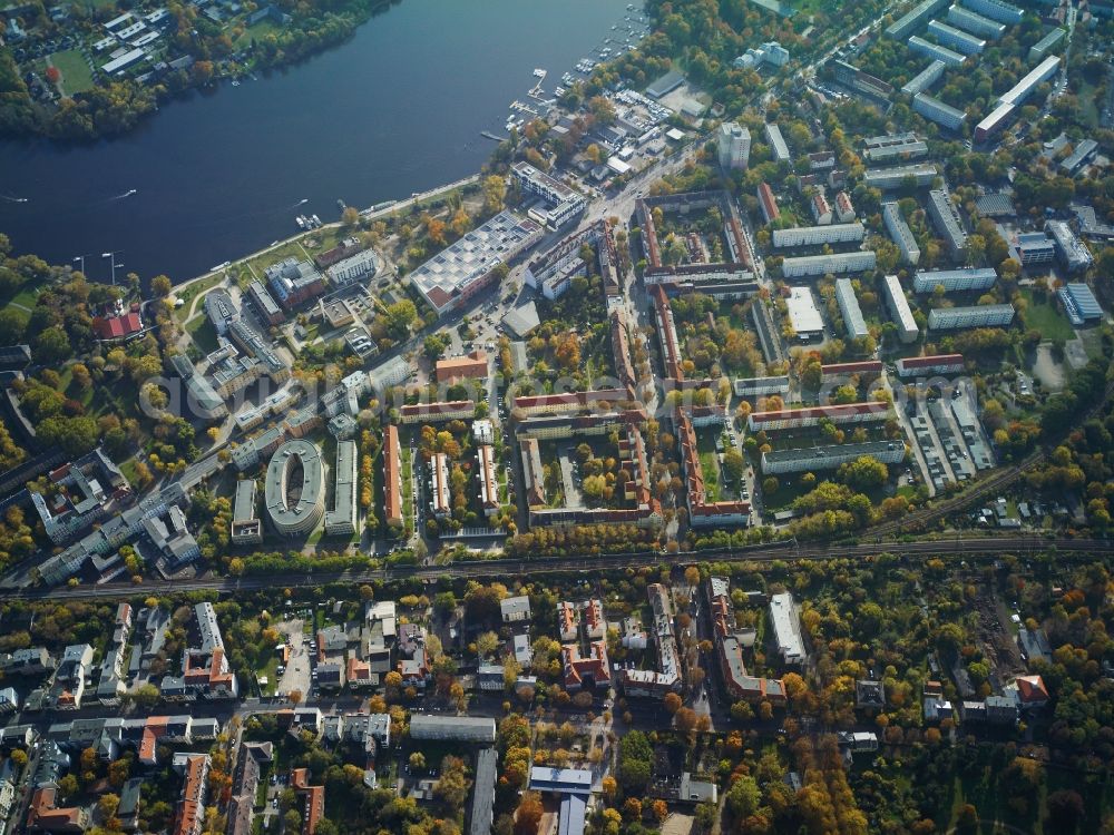 Aerial photograph Potsdam - City view of the inner-city area of Potsdam in the state Brandenburg