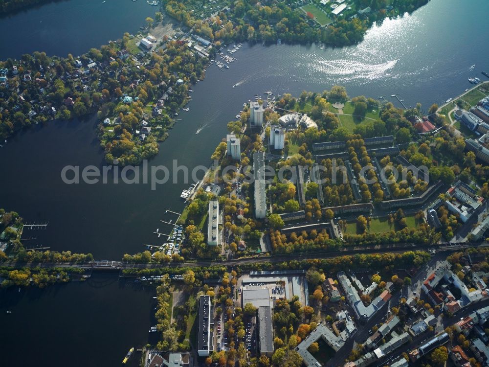 Potsdam from the bird's eye view: City view of the inner-city area of Potsdam in the state Brandenburg