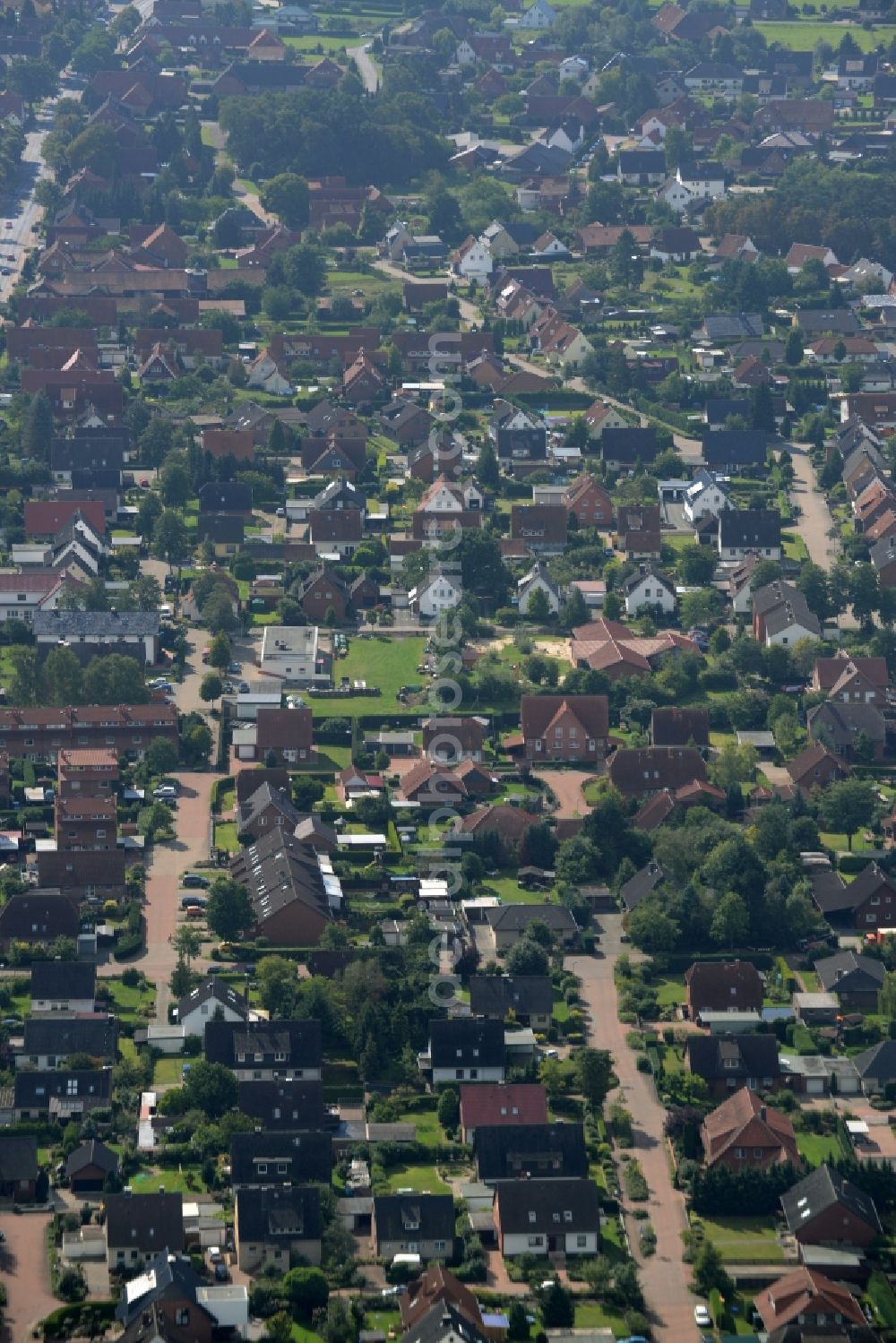 Aerial photograph Rehburg-Loccum - City view of the inner-city area of in Rehburg-Loccum in the state Lower Saxony