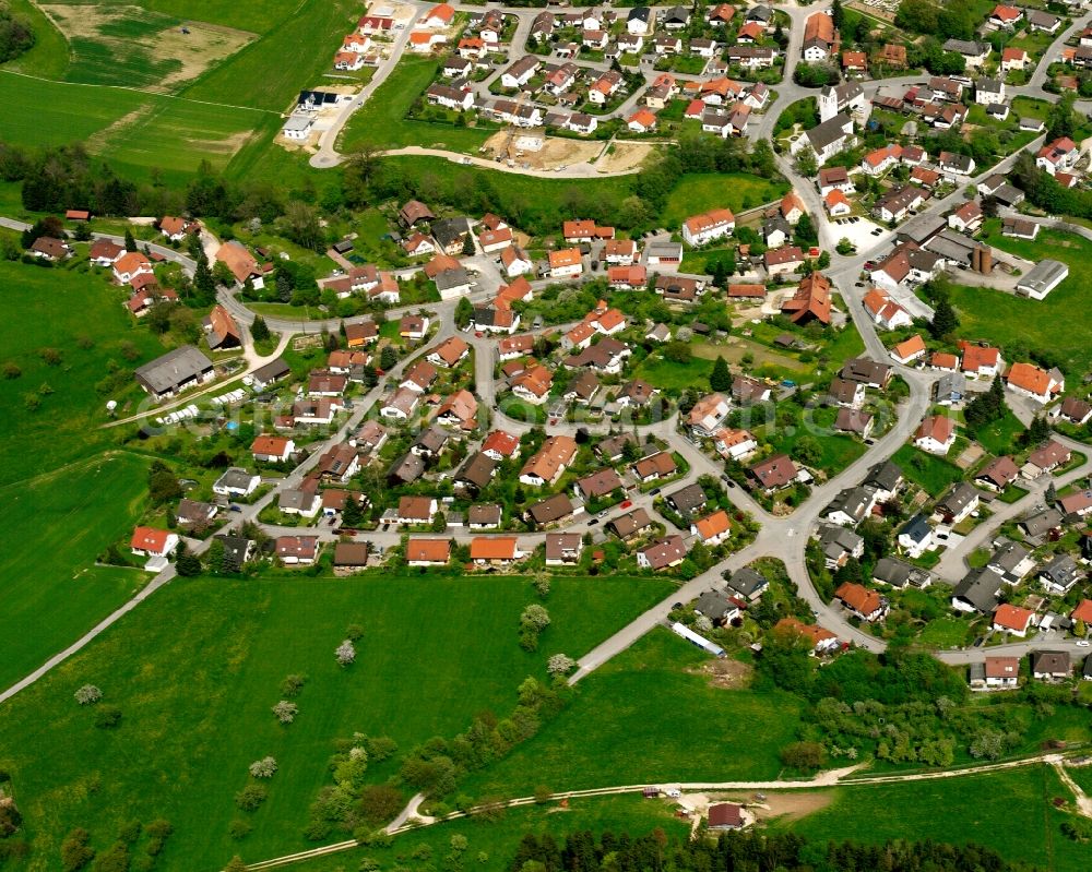 Aerial photograph Reichenbach - City view on down town in Reichenbach in the state Baden-Wuerttemberg, Germany