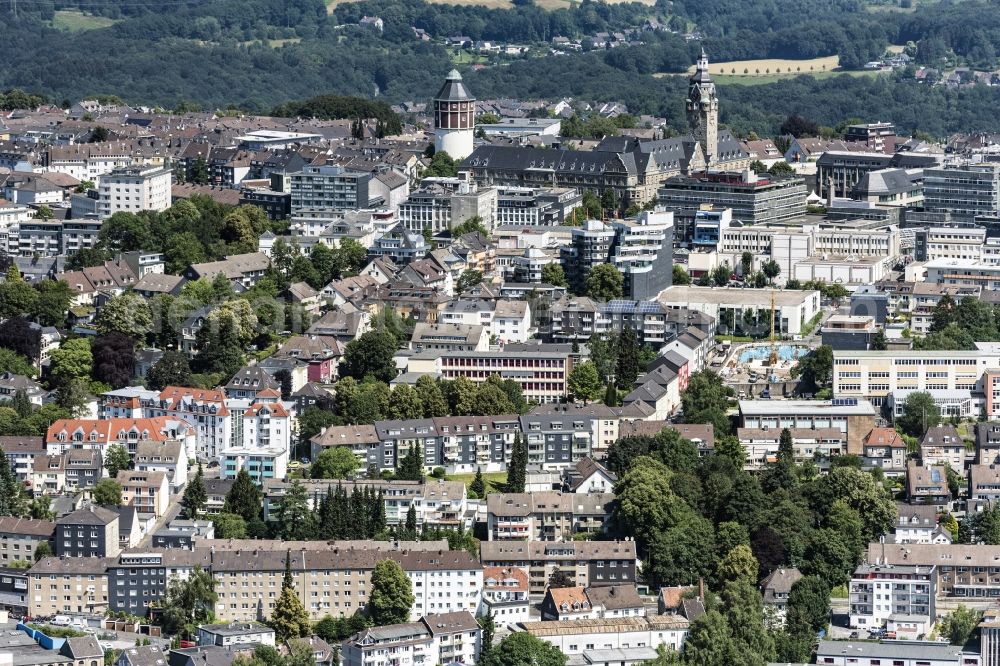 Aerial photograph Remscheid - City view of the city area of in Remscheid in the state North Rhine-Westphalia, Germany