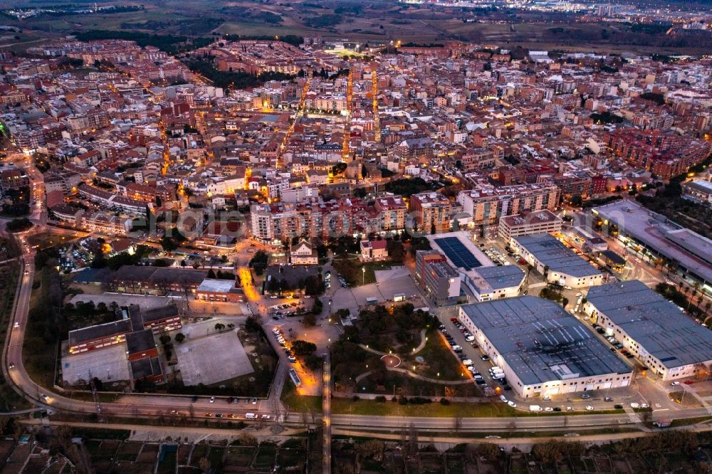 Aerial image Ripollet - City view on down town in Ripollet in Catalunya - Katalonien, Spain