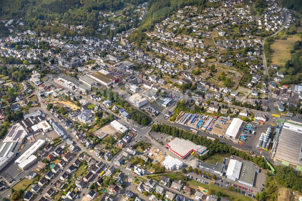 Salchendorf from the bird's eye view: City view of the city area of in Salchendorf in the state North Rhine-Westphalia, Germany