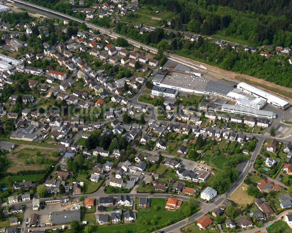 Aerial photograph Scheuerfeld, Höhr - City view from the center of in Scheuerfeld, Hoehr in the state Rhineland-Palatinate