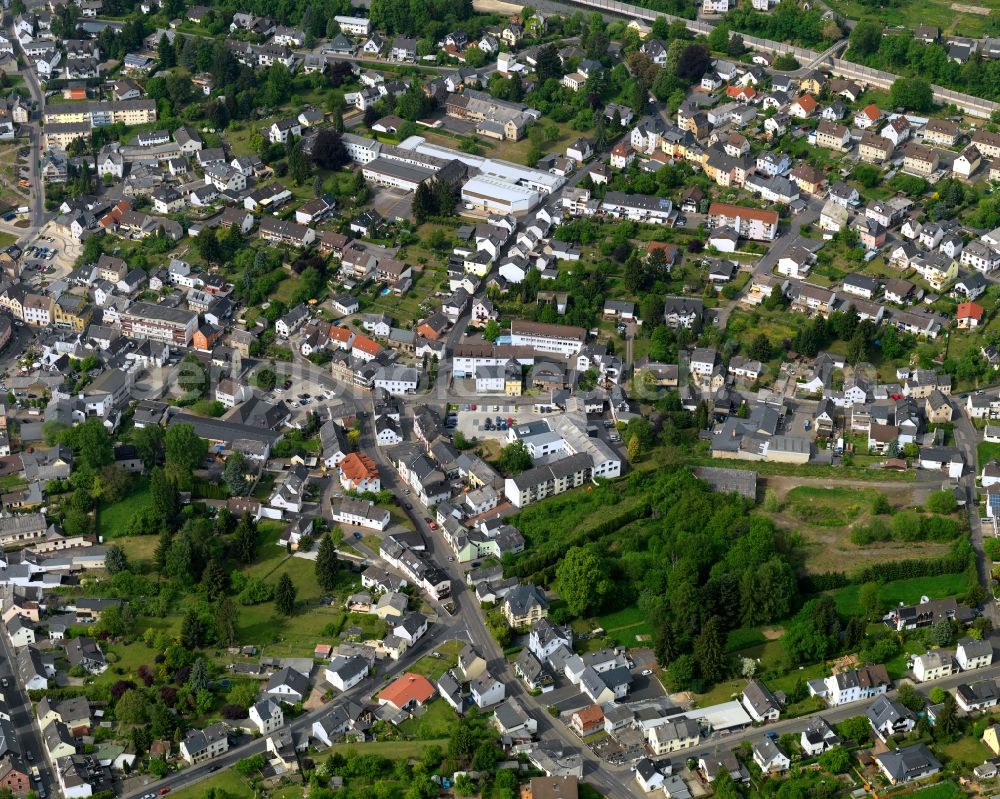 Scheuerfeld, Höhr from above - City view from the center of in Scheuerfeld, Hoehr in the state Rhineland-Palatinate