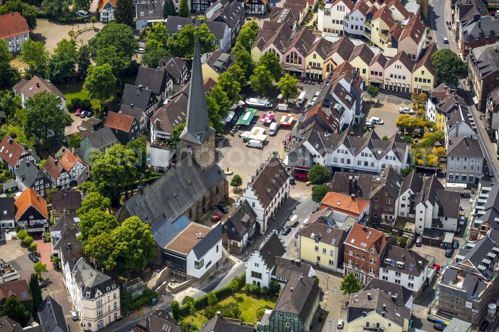 Aerial photograph Schwerte - City view from the center of in Schwerte in the state North Rhine-Westphalia