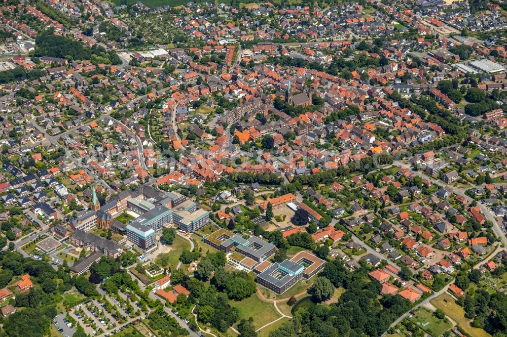 Aerial image Sendenhorst - City view of the city area of in Sendenhorst in the state North Rhine-Westphalia, Germany