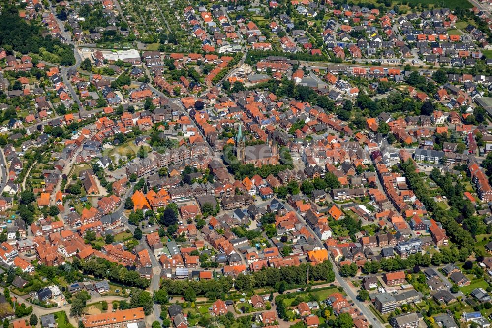 Aerial photograph Sendenhorst - City view of the city area of in Sendenhorst in the state North Rhine-Westphalia, Germany