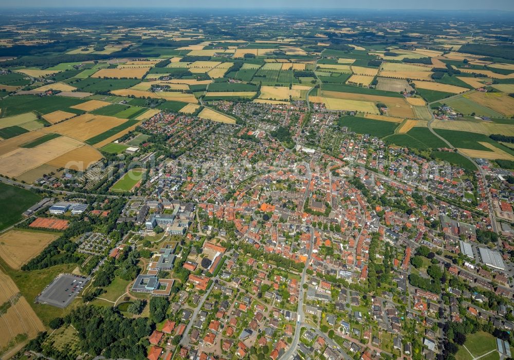 Aerial photograph Sendenhorst - City view of the city area of in Sendenhorst in the state North Rhine-Westphalia, Germany