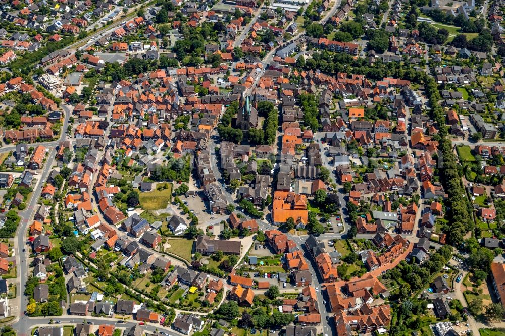 Aerial photograph Sendenhorst - City view of the city area of in Sendenhorst in the state North Rhine-Westphalia, Germany