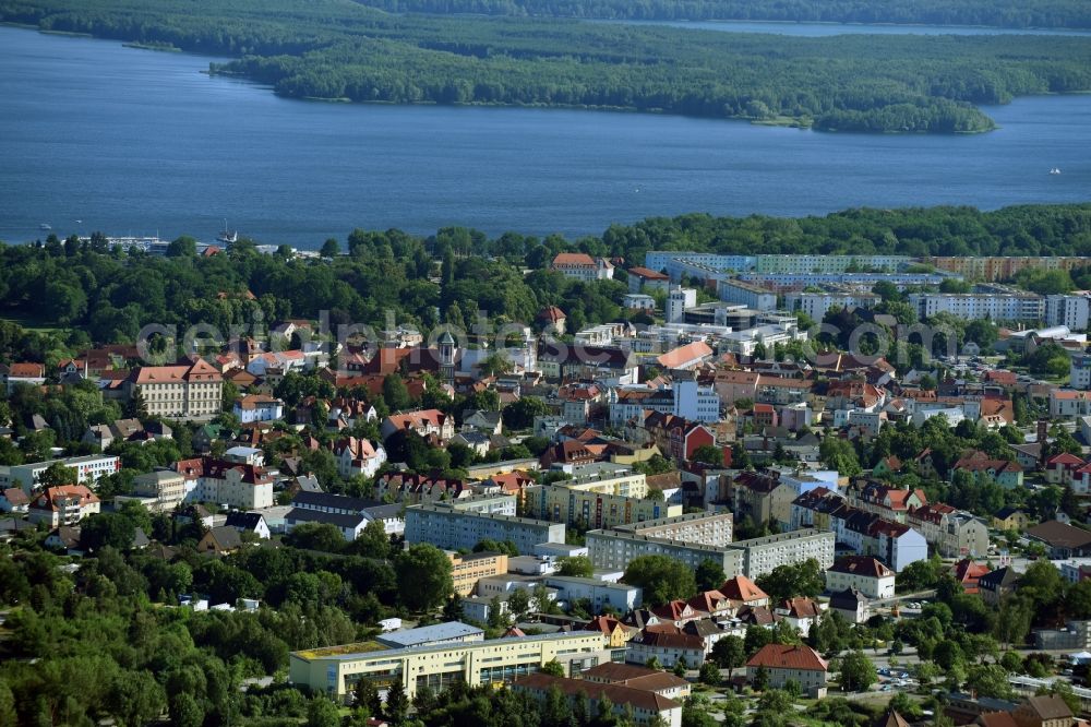 Aerial photograph Senftenberg - City view of the city area of in Senftenberg in the state Brandenburg, Germany