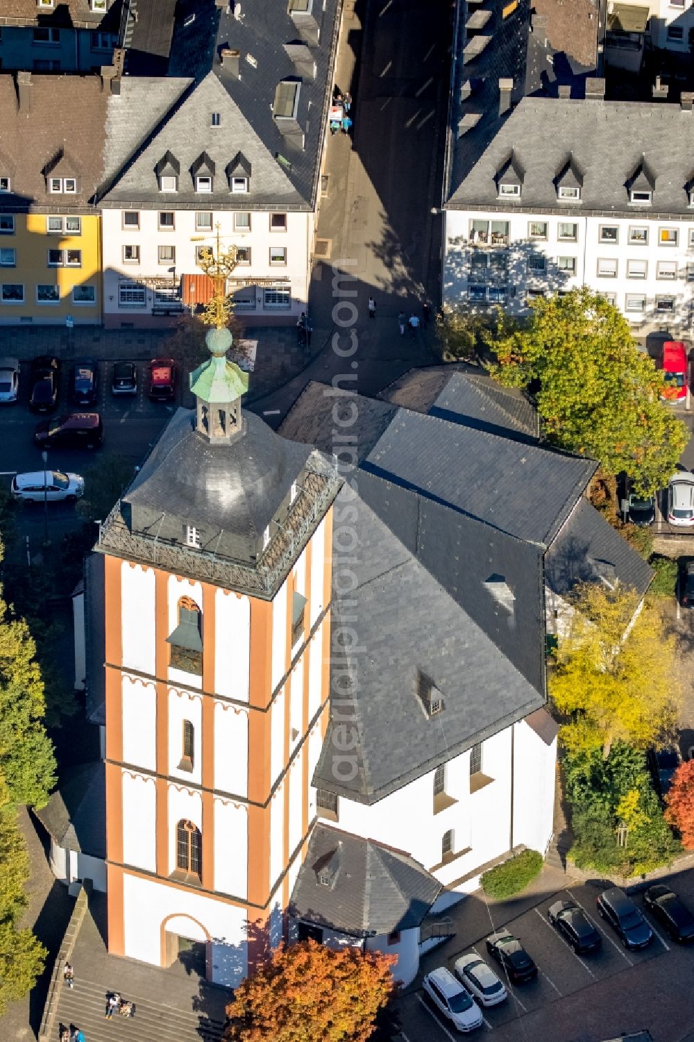 Aerial photograph Siegen - City view of the inner-city area of in Siegen in the state North Rhine-Westphalia