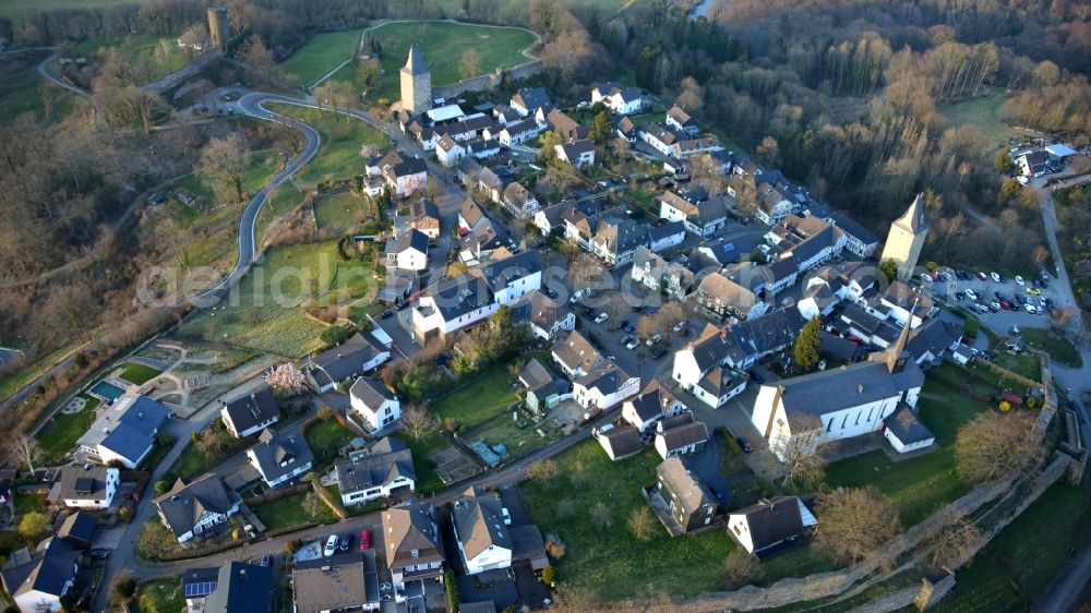 Stadt Blankenberg from the bird's eye view: City view on down town in Stadt Blankenberg in the state North Rhine-Westphalia, Germany